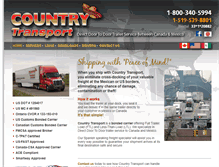 Tablet Screenshot of countrytransport.com